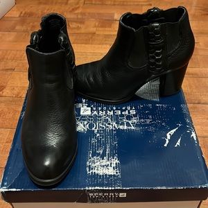 Sperry Dasher Leah Black Size 5